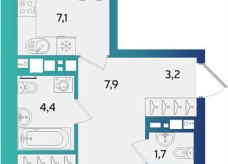 Продажа 3-комнатной квартиры, 68.8 м2, Удмуртия, улица Архитектора П.П. Берша, 44