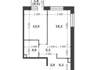 Продается однокомнатная квартира, 49.6 м2, Москва, Даниловский район, 3-я очередь, к8