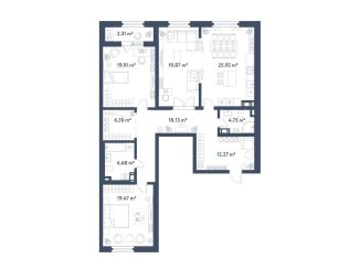 Продам 3-ком. квартиру, 135.5 м2, Санкт-Петербург, метро Электросила