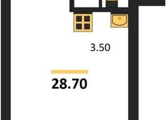 Продается квартира студия, 28.7 м2, Новосибирск, метро Гагаринская, улица Брестская Горка, 8