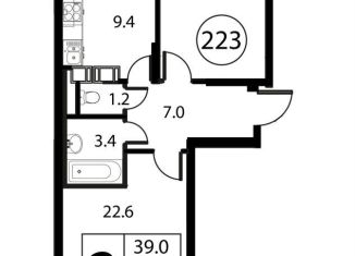 Продам 2-комнатную квартиру, 61.3 м2, Московская область