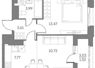 Продаю 1-комнатную квартиру, 41.1 м2, Москва, Рязанский проспект, 2с27, Нижегородский район