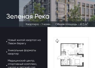 Продажа 1-ком. квартиры, 41.5 м2, Омская область, микрорайон Зелёная Река, 11