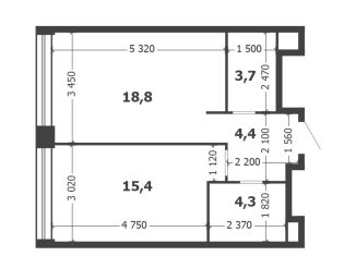 Продаю 1-ком. квартиру, 46.6 м2, Москва, Даниловский район, 3-я очередь, к6