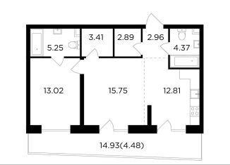 Продам 2-ком. квартиру, 64.9 м2, Москва, жилой комплекс Форивер, 9, метро Автозаводская