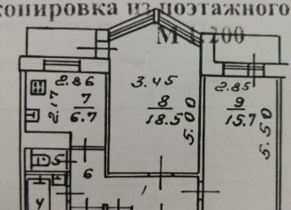 Сдаю в аренду 2-ком. квартиру, 54.3 м2, Ангарск, микрорайон 6А, 23В