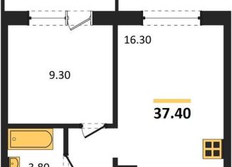 Продажа 1-комнатной квартиры, 37.4 м2, Обь, Большая улица, 23