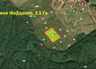 Участок на продажу, 350 сот., деревня Жердеево