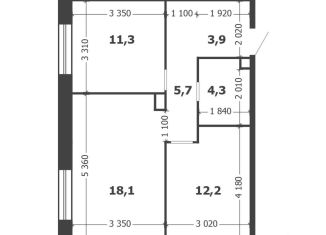 Продам 2-комнатную квартиру, 55.5 м2, Москва, 3-я очередь, к6, станция ЗИЛ