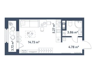 Квартира на продажу студия, 30.5 м2, Санкт-Петербург, метро Московские ворота