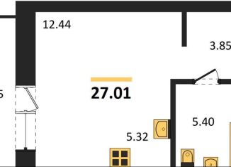 Продается квартира студия, 27 м2, Новосибирская область, Игарская улица, 40/2