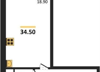 Квартира на продажу студия, 34.5 м2, Новосибирск