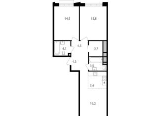 Продам 3-ком. квартиру, 71.8 м2, Москва, Михалковская улица, 48