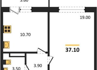 Продаю 1-ком. квартиру, 37.1 м2, Новосибирск, Ленинский район