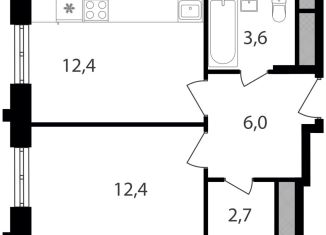 Продажа однокомнатной квартиры, 37.1 м2, Москва, метро Академика Янгеля