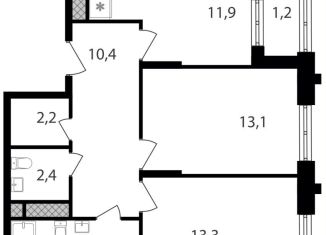 Продаю двухкомнатную квартиру, 61.1 м2, Москва, метро Академика Янгеля