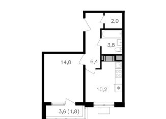 Продается 1-комнатная квартира, 38.2 м2, Москва, улица Берзарина, 32