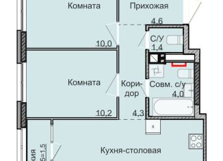 Продаю 2-комнатную квартиру, 52.3 м2, Ижевск