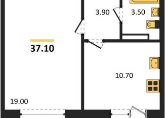 Продажа 1-ком. квартиры, 37.1 м2, Новосибирск, Ленинский район, Спортивная улица, 37