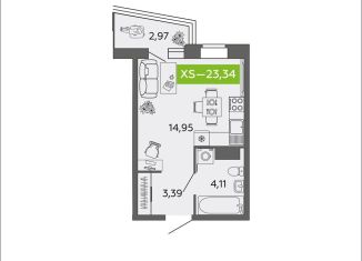 Продается квартира студия, 23.3 м2, Архангельская область