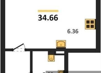 Квартира на продажу студия, 34.7 м2, Воронеж