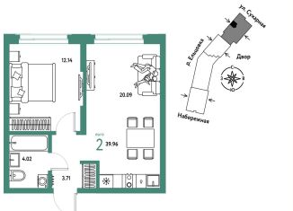 Продается 2-комнатная квартира, 40 м2, Новосибирск, метро Заельцовская