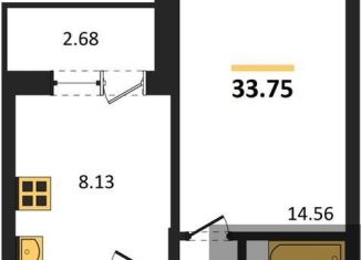 Продаю 1-ком. квартиру, 33.8 м2, Воронеж, Советский район