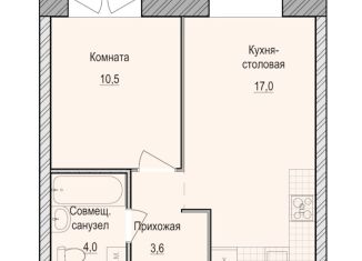 Продаю 1-ком. квартиру, 35.1 м2, село Первомайский, жилой комплекс Санвилл, 5