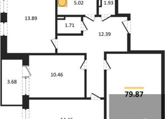 Продается 3-комнатная квартира, 79.9 м2, Воронеж, Центральный район