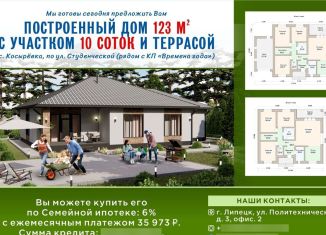 Дом на продажу, 130 м2, село Косырёвка, Студенческая улица, 38