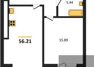 Продам 1-комнатную квартиру, 56.2 м2, Воронеж, Центральный район, улица Революции 1905 года, 14