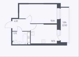 Продам 1-ком. квартиру, 34.5 м2, Колпино, жилой комплекс Новое Колпино, к39