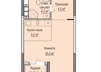 Продажа квартиры студии, 30.2 м2, Ижевск, Устиновский район, жилой комплекс Норвежский Лес, 20