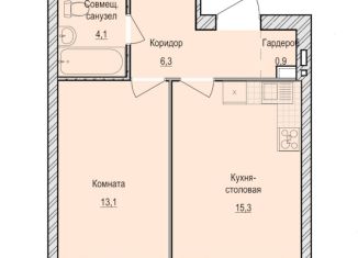 Продается 1-комнатная квартира, 39.7 м2, село Первомайский