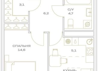 Продажа 1-ком. квартиры, 42.2 м2, Москва, улица Харлампиева, 32