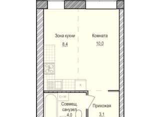 Квартира на продажу студия, 25.5 м2, Удмуртия, улица Архитектора Сергея Макарова, 1/1