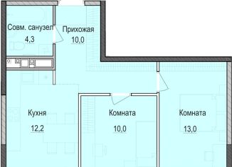 Продажа 2-ком. квартиры, 49.8 м2, Казань, Приволжский район