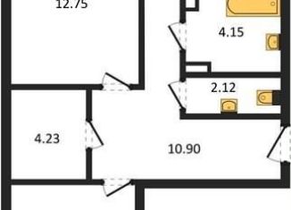 2-ком. квартира на продажу, 60 м2, Воронеж, улица Ворошилова, 1