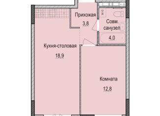 Продам однокомнатную квартиру, 39.5 м2, Казань, Приволжский район