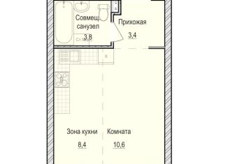 Продаю квартиру студию, 26.2 м2, село Первомайский, жилой комплекс Санвилл, 5