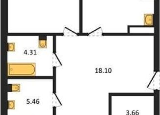 Продажа 3-ком. квартиры, 100.9 м2, Воронеж, Ленинский район, улица Ворошилова, 1