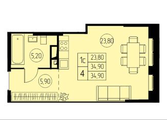 Продается квартира студия, 34.9 м2, Московская область