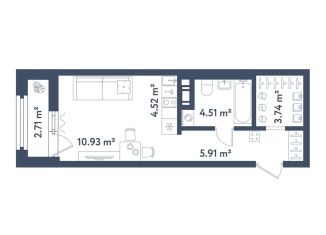 Квартира на продажу студия, 31 м2, Санкт-Петербург, Московский район