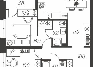 Продается 2-ком. квартира, 62.9 м2, Тула, улица Михеева, 9, Центральный территориальный округ