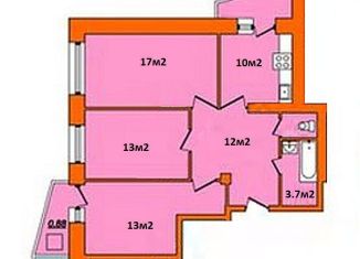 Продам 3-комнатную квартиру, 68 м2, Красноярск, улица Чернышева, 4