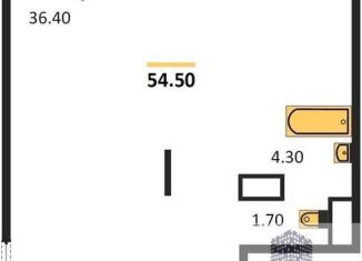 Продается 1-комнатная квартира, 54.5 м2, Воронежская область, улица Шишкова, 140Б/17