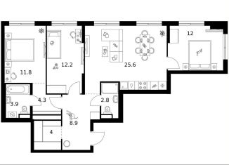 Продам трехкомнатную квартиру, 85.5 м2, Москва, ЗАО