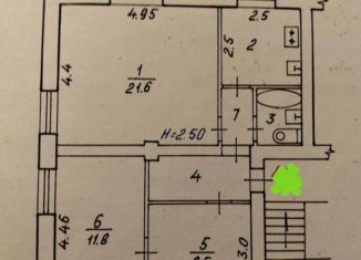 Продам 3-комнатную квартиру, 57.7 м2, Волгоград, Козловская улица, 67А, Ворошиловский район