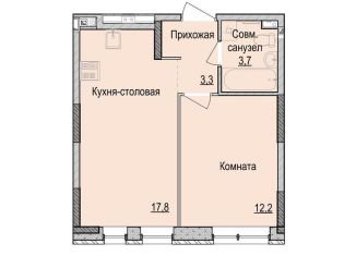 Продается 1-ком. квартира, 37 м2, Ижевск, Индустриальный район, жилой комплекс Утро на Репина, 3