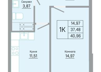 1-ком. квартира на продажу, 41 м2, Пермь, Кировский район